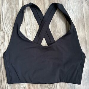 New Balance Black Cross-Back Sports Bra